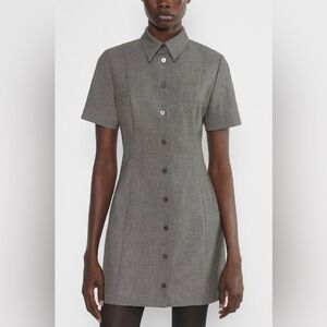 ARITZIA BABATON TELECAST DRESS IN COLOR HEATHER CHARCOAL NWT